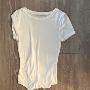 Elodie White Short-Sleeve Bodysuit